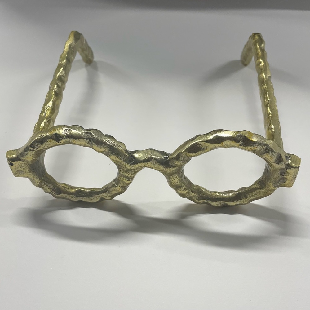 Unique Gold Textured Glasses